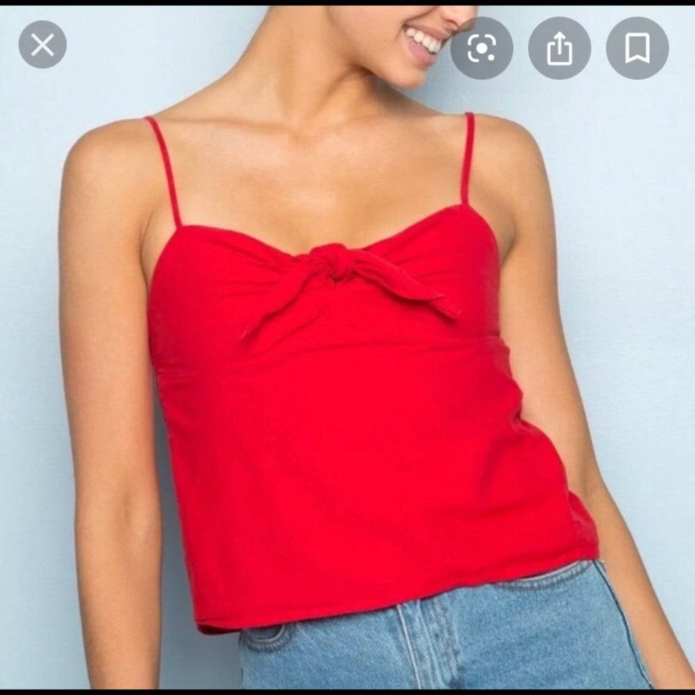 Brandy Melville red tie tank